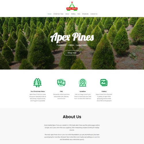 Website Design Portfolio for ApexPines