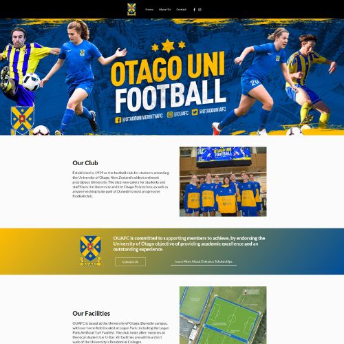Web Design Portfolio for OUAFC